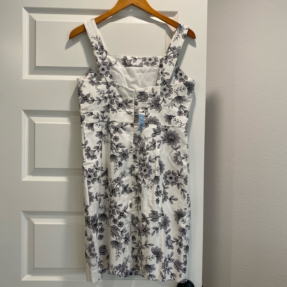 NWT Ann Taylor Black & White Floral Linen - Picture 5 of 5